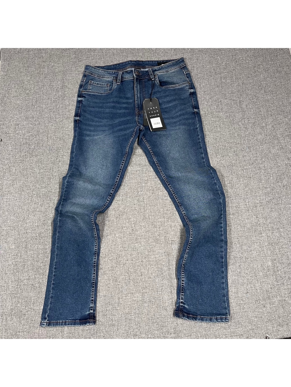 The Perfect Jean NYC Slim Fit Jeans Men’s 32x32 Med Blue Wash Stretch Denim NWT